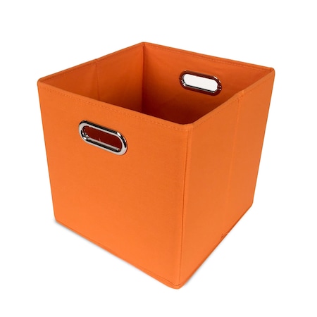 John Louis Home Fabric Bins, Canvas, Orange, 11 in W BIN-C-C07